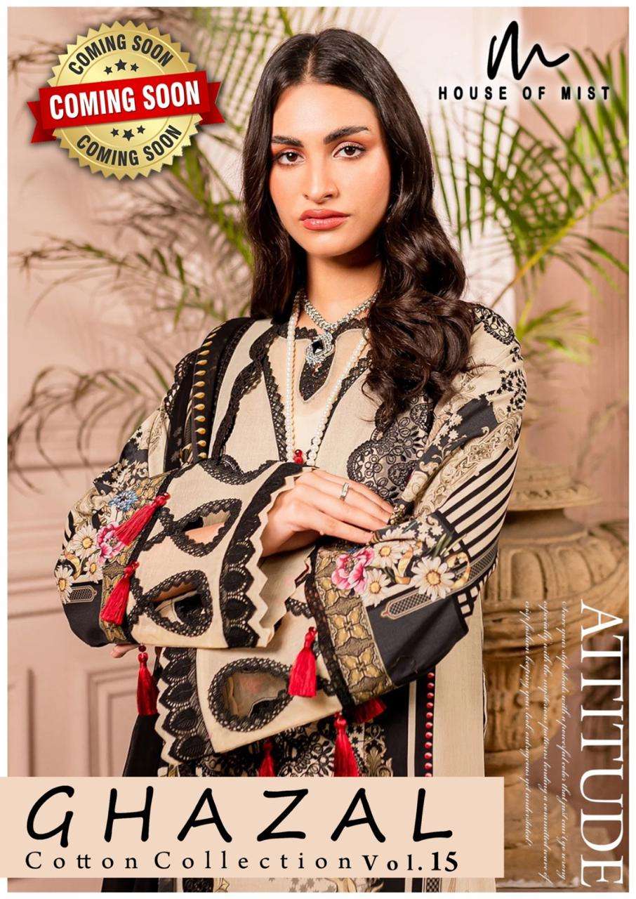 GHAZAL COTTON COLLECTION 15 BY HOUSE OF MIST